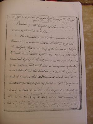 Paris Platea I, first page